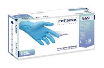 Extra Strong Nitrile Powder Free Gloves Reflexx N69 – g. 7.0 (M)