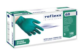 Green Powder Free Nitrile Gloves Reflexx 68 – g. 6.0 (M)