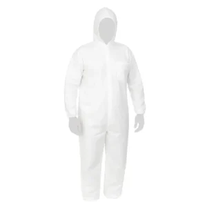 Tuta in polipropilene con cappuccio | Reflexx Cover 40 Bianca