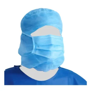 Cappuccio in polipropilene con mascherina | Reflexx Hood Azzurro